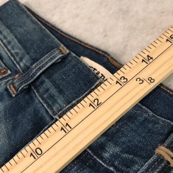 New Rivet & Thread Jeans Womens 27 Selvedge Lasso Wide Leg Distressed Stretch - Picture 9 of 11